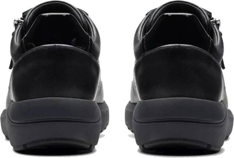 Clarks Zwarte Vrijetijdssneakers voor Vrouwen Black Dames