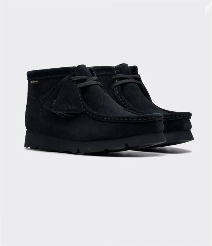 Clarks Zwarte Wallabee Boot GTX Vibram Zool Black Heren