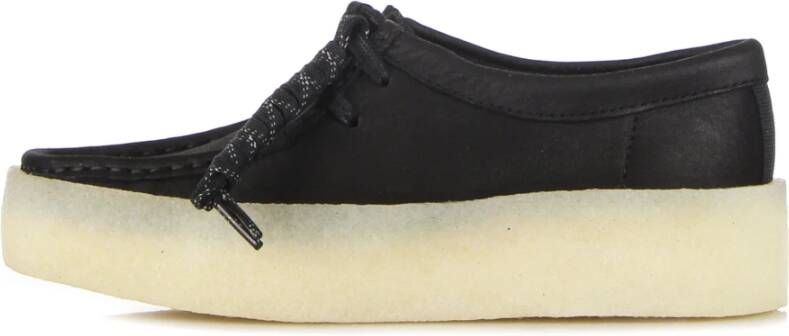 Clarks Zwarte Wallabee Cup Veterschoen Black Dames