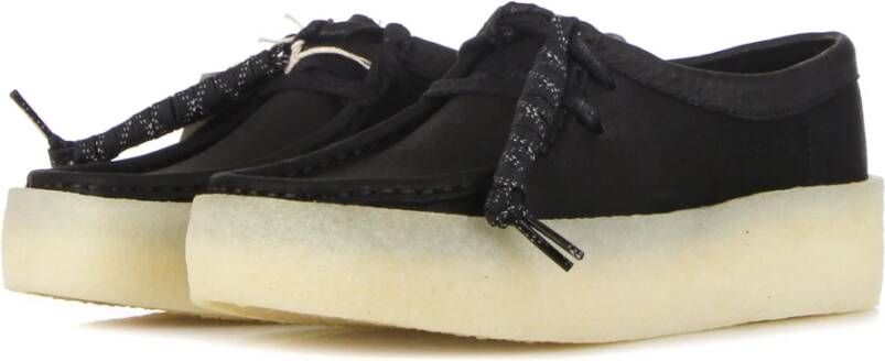 Clarks Zwarte Wallabee Cup Veterschoen Black Dames