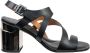 Clergerie Zwarte Leren Hoge Hak Sandalen Black Dames - Thumbnail 2