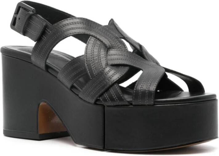 Clergerie Zwarte Sandalen Ss24 Black Dames