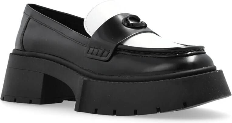 Coach Leah platform loafers schoenen Black Dames