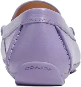 Coach Logo Driver Loafers Licht Violet Purple Dames