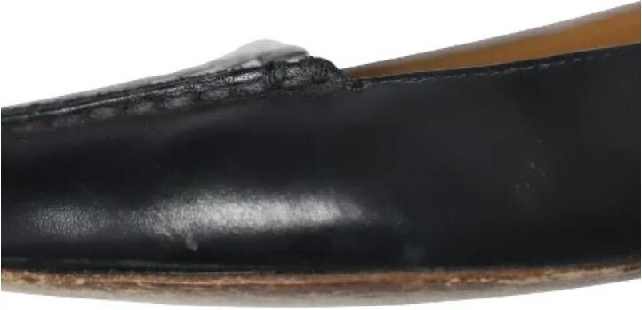 Coach Pre-owned Leather flats Black Dames