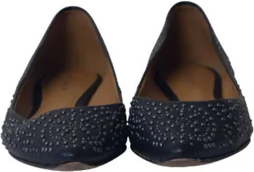 Coach Pre-owned Leather flats Black Dames