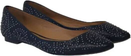 Coach Pre-owned Leather flats Black Dames