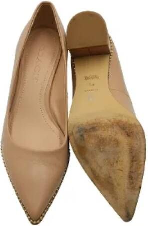 Coach Pre-owned Leather heels Beige Dames