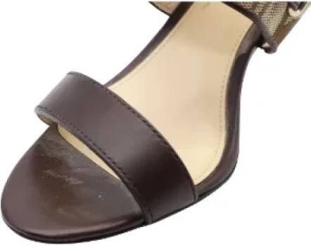 Coach Pre-owned Leather heels Brown Dames