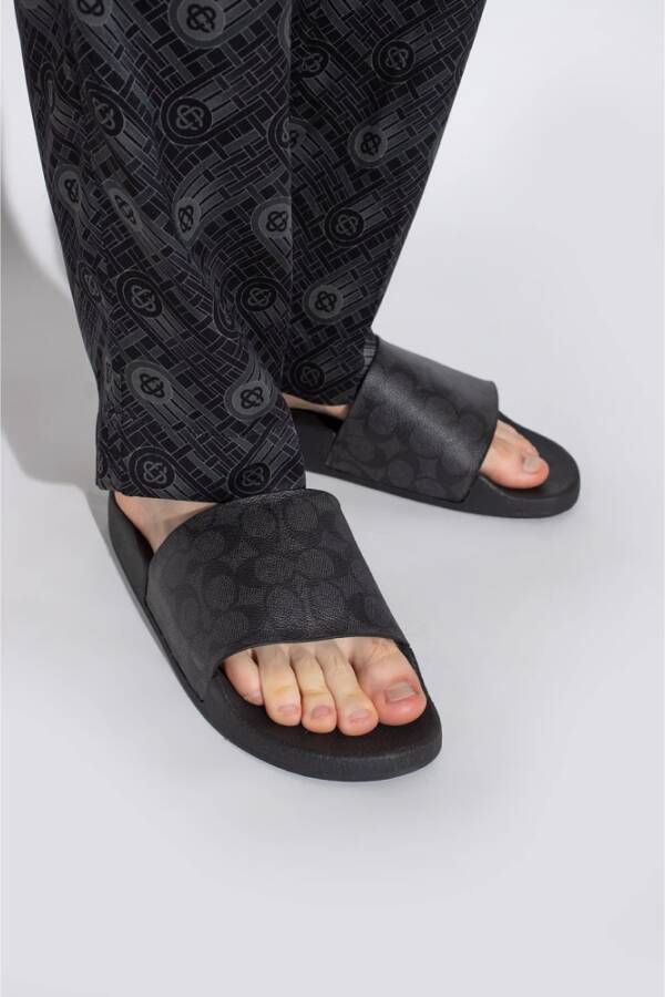 Coach Rubber slides Black Heren