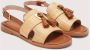 Coccinelle Sandalen Sandal Flat Straw Effect Fabric in beige - Thumbnail 4