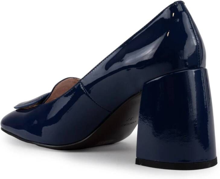 Coccinelle Blauwe Leren Hak Pumps Blue Dames