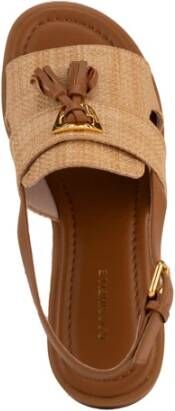 Coccinelle Flat Sandals Brown Dames