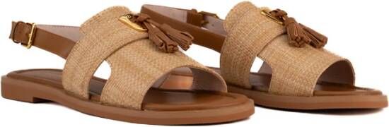 Coccinelle Flat Sandals Brown Dames