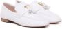 Coccinelle Witte Suède Platte Schoenen White Dames - Thumbnail 2