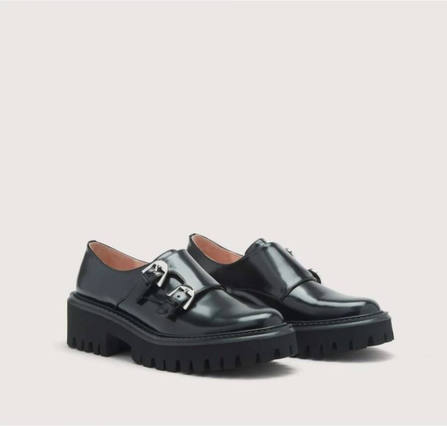 Coccinelle Zwarte platte schoenen met lage hak Black Dames