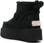 Coccinelle Zwarte Shearling Enkellaarzen Black Dames - Thumbnail 2