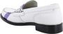 College Iconische Leren Loafer White Heren - Thumbnail 3