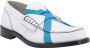 College Iconische Leren Loafer White Heren - Thumbnail 2