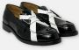 College Zwarte en Witte Mocassins Black Dames - Thumbnail 3