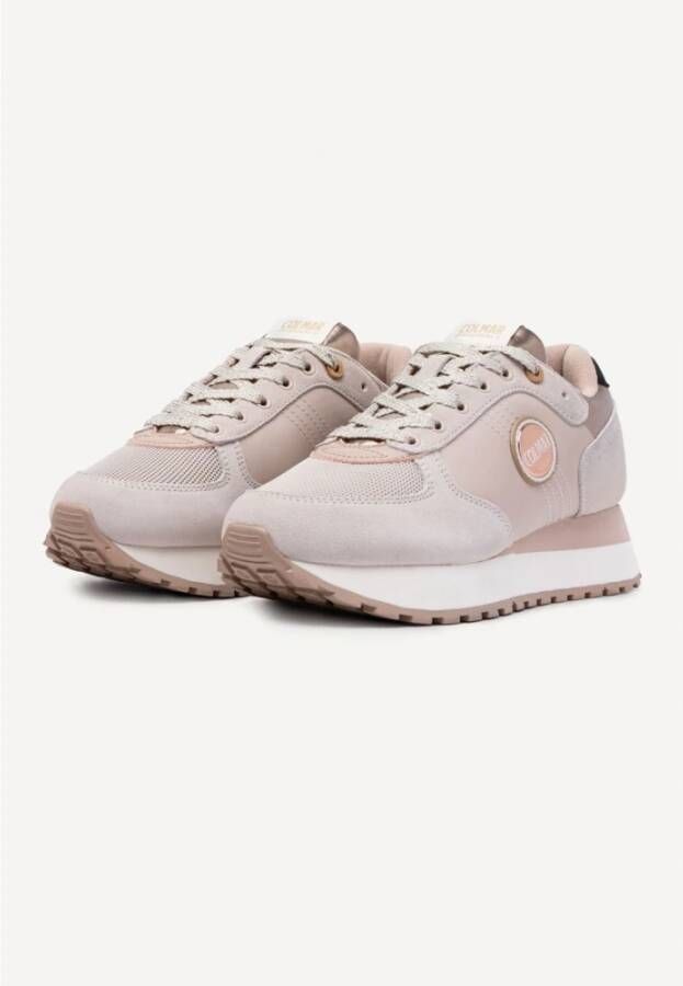 Colmar Hoge buitenzool sneakers voor dames Beige Dames