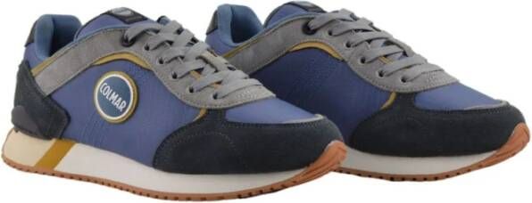 Colmar Blauwe Platte Sneakers met Iconisch Logo Blauw Heren