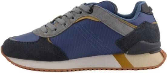 Colmar Blauwe Platte Sneakers met Iconisch Logo Blauw Heren