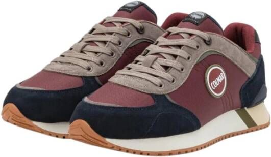 Colmar Bordeaux Platte Sneakers Rood Heren