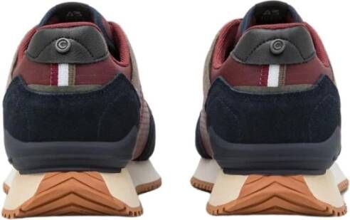 Colmar Bordeaux Platte Sneakers Rood Heren