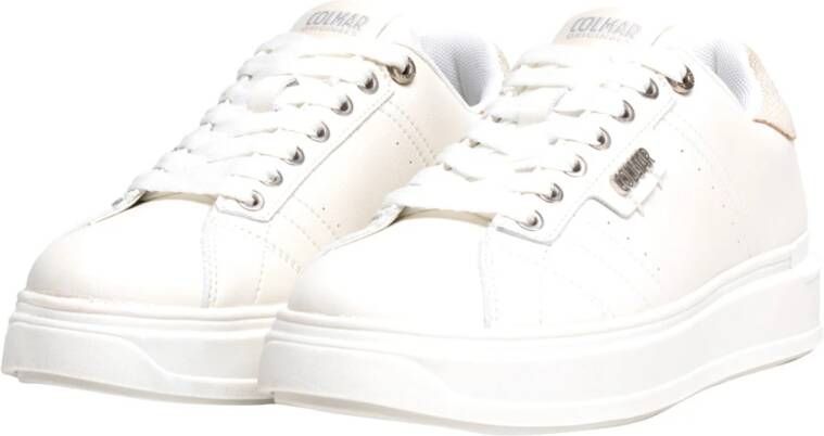 Colmar Witte Sneakers Clayton Bleekmiddel White Dames