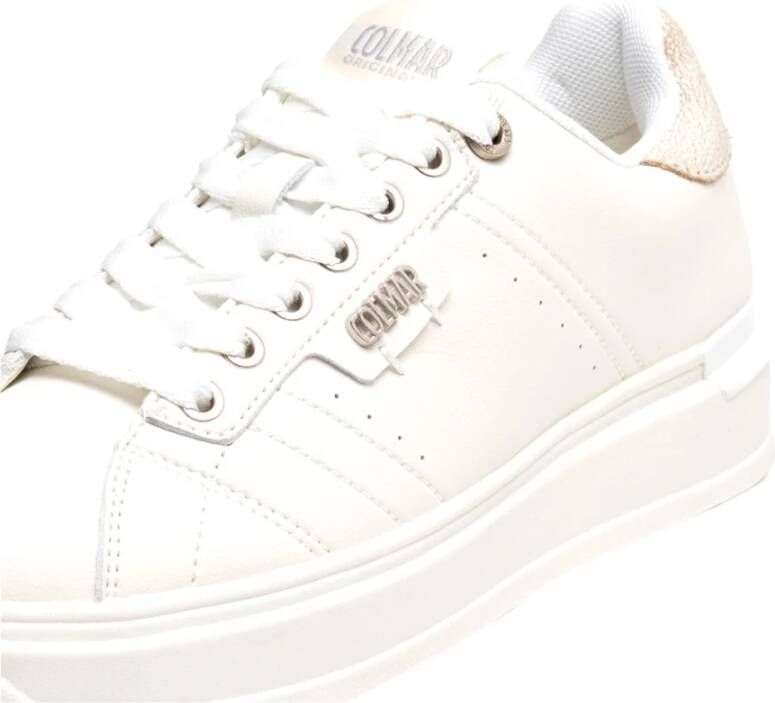 Colmar Witte Sneakers Clayton Bleekmiddel White Dames