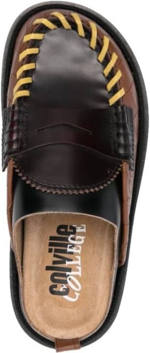 Colville Chunky Mules voor College Stijl Brown Dames