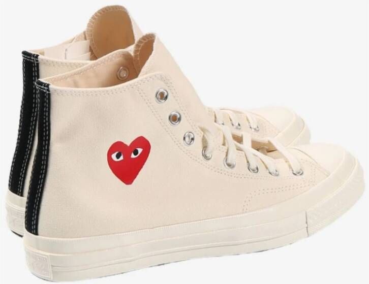 Comme des Garçons Beige Canvas Veterschoenen Beige Heren