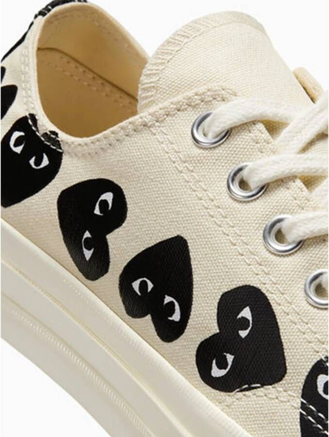 Comme des Garçons Chuck 70 Multi Heart Sneakers Beige Heren