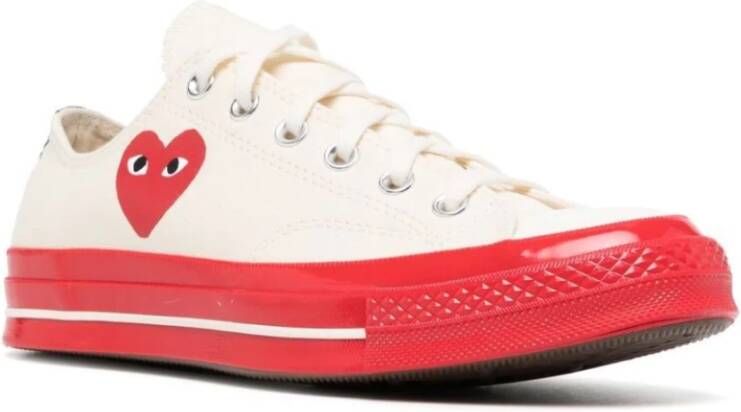 Comme des Garçons Chuck 70 Sneakers Rood Logo White Heren