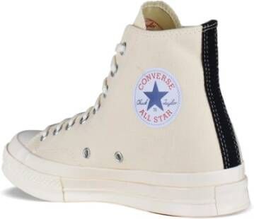 Comme des Garçons Rode Hart High-Top Sneakers White Heren