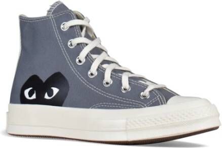 Comme des Garçons Grijze Canvas Chuck Taylor High-Top Sneakers Grijs Dames