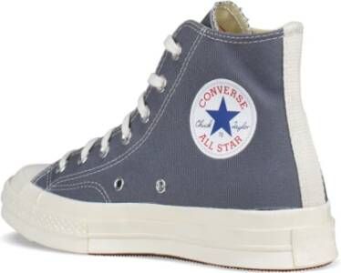 Comme des Garçons Grijze Canvas Chuck Taylor High-Top Sneakers Grijs Dames