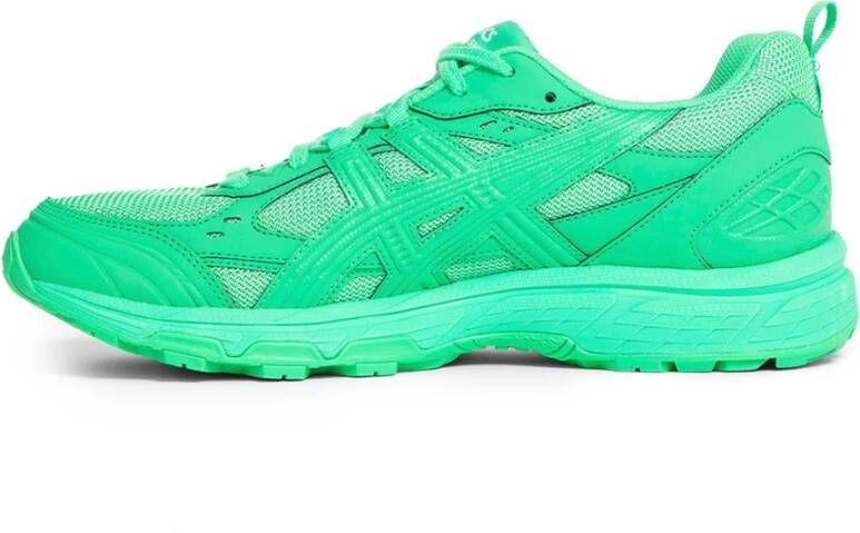 Comme des Garçons Groene Synthetisch Leren Sneakers Samenwerking Green Heren