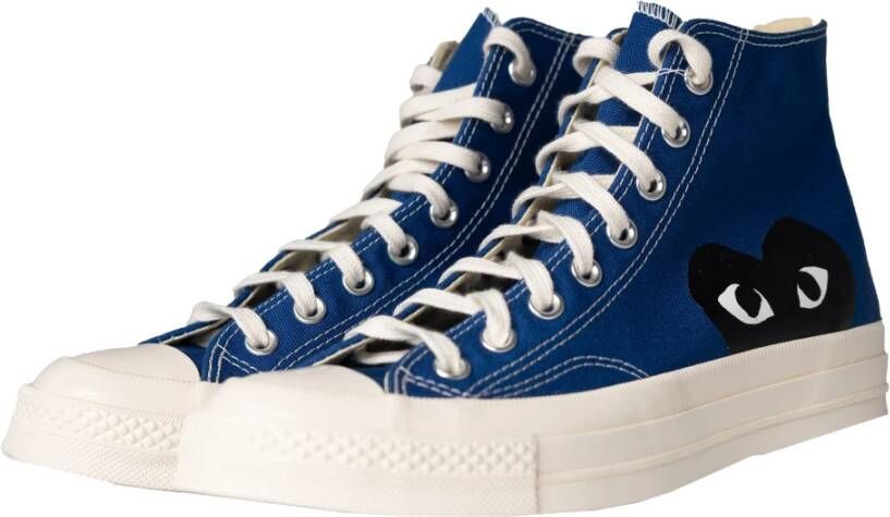 Comme des Garçons Grote Hart Hi Top Chuck Taylor 70 Blue Heren