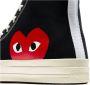 Comme des Garçons Play Zwarte Canvas Chuck Taylor 70 High-Top Sneakers Zwart Unisex - Thumbnail 8