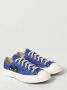 Comme des Garçons Play Blauwe Canvas Lage Top Sneakers Blue Unisex - Thumbnail 2