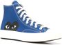 Comme des Garçons Play Blauwe Hart Sneakers Hoge Top Katoen Blue Heren - Thumbnail 2