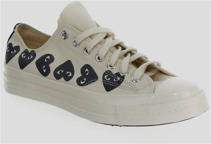 Comme des Garçons Play Canvas Chuck 70 CDG OX Sneakers White Heren