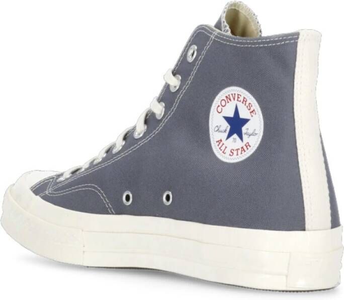 Comme des Garçons Play Canvas High Top Sneakers Grijs Gray Dames