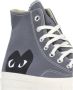 Comme des Garçons Play Canvas High Top Sneakers Grijs Gray Dames - Thumbnail 6