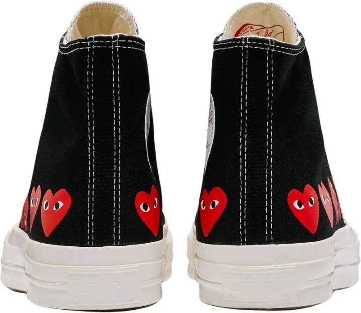 Comme des Garçons Play Chuck 70 Multi Heart High Zwarte Sneakers Black Heren