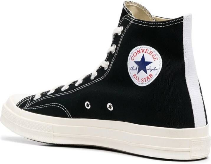 Comme des Garçons Play Chuck Taylor 1970s Hoge Sneakers Black Heren