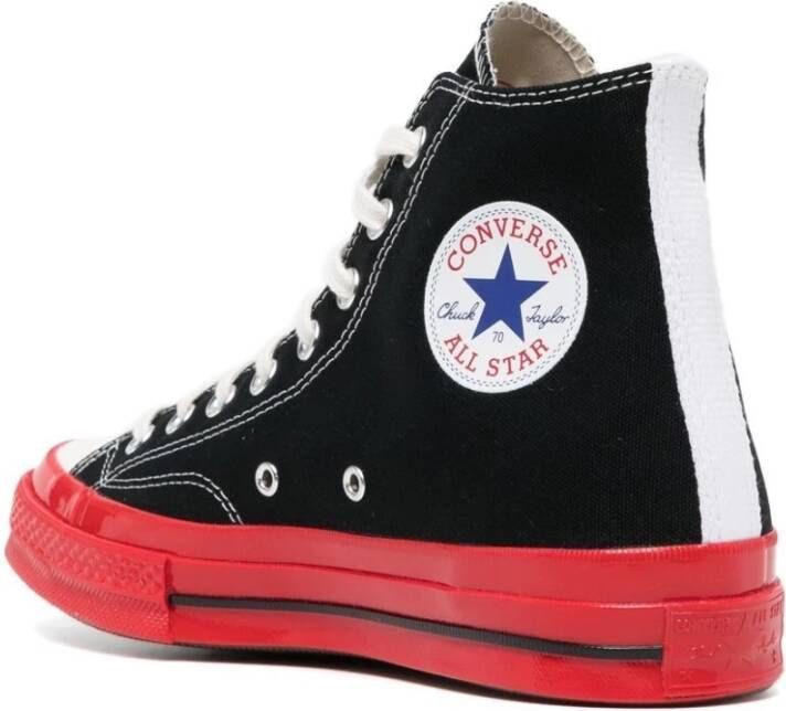 Comme des Garçons Play Chuck Taylor 1970s Hoge Sneakers Black Heren