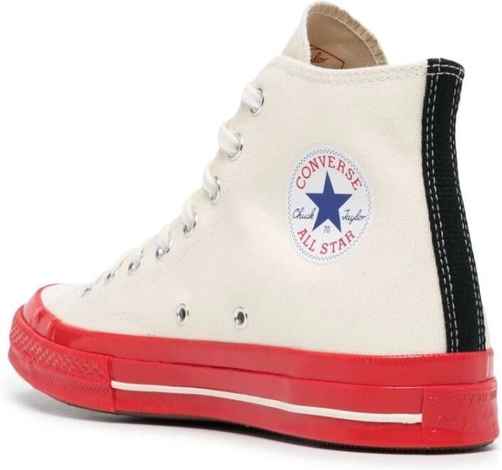 Comme des Garçons Play Chuck Taylor 1970s Hoge Sneakers White Heren